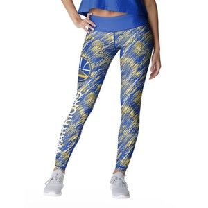 NBA Golden State Leggings M Women’s Blue Yellow LOGO Basketball